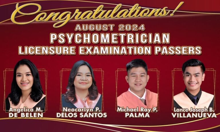 Congratulations new licensed Psychometricians