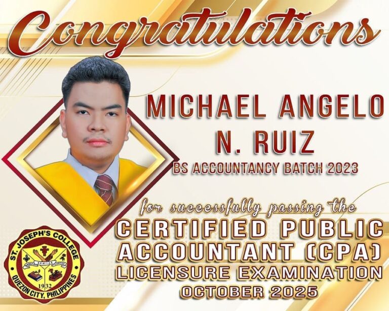 Congratulations! passing Certified Public Accountant Licensure Examination
